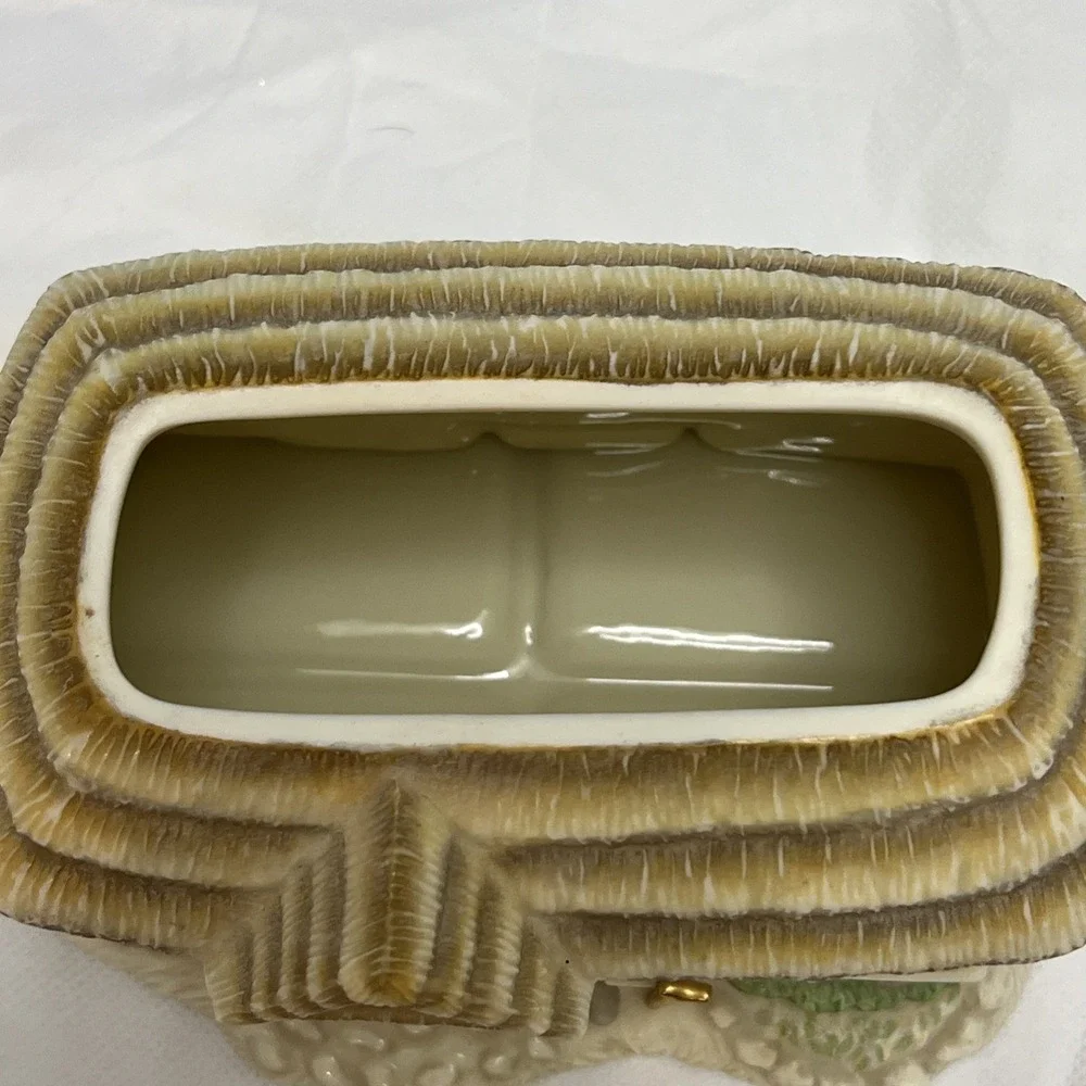 2002 Lenox The Irish Blessing Cottage Teapot Lid Cottagecore Shamrock Vtg